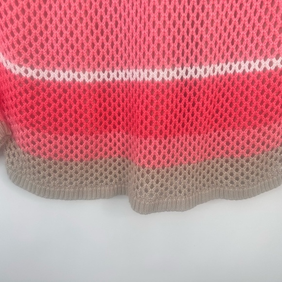 Croft & Barrow open knit long sleeve color block sweater size Large - Picture 8 of 12